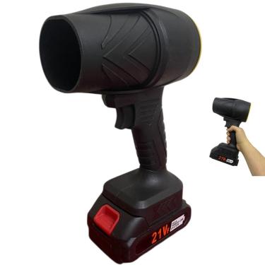 Imagem de Soprador Turbo Fan 32000 RPM Potente Recarregavel Casa Jardim Quintal Automovel Folha Detrito Poeira Sujeira