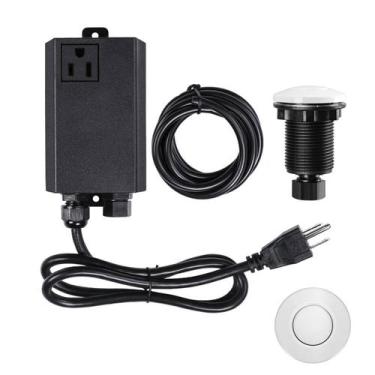 Imagem de Kit de interruptor de ar para descarte de lixo, pia de saída única, de