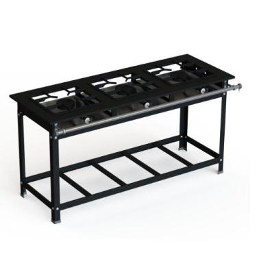 Imagem de Fogão Industrial 30x30 P7 3 Bocas Alta Pressão - JL Colombo