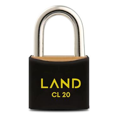 Imagem de Cadeado Cl 20 Latao Preto Land Blister Preto