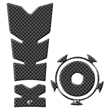 Imagem de Kit Protetor Tanque E Bocal Adesivo Moto Yamaha Fx15 Ano 2022/2023 Carbono Carbono