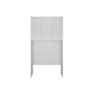 Imagem de Módulo De Quarto Solteiro Armário Ponte Aéreo Rizon C- 3 Portas Branco - Novo Horizonte