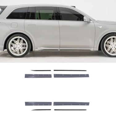 Imagem de Difusor de spoiler de para-choque dianteiro traseiro para carro, parte de modificação de lábios, saia lateral, compatível com L8-YOFER Spoiler de teto traseiro acessórios de carro (borda lateral sem