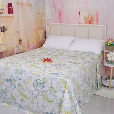 Imagem de Lençol de cima com estampa de algodão California King, respirável, qualidade de hotel, lençol de cima, confortável