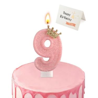 Imagem de Velas com número de aniversário, (número 9)