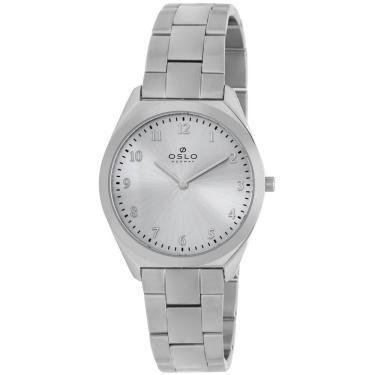Imagem de Relógio Oslo Feminino Ref: Ofbsss9T0029 S2Sx Slim Prateado