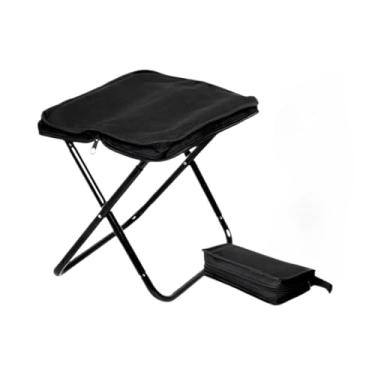 Imagem de Banqueta Banquinho Dobrável Alumínio Camping Bolsa Ziper