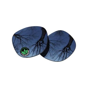 Imagem de Raydi Lentes de reposição de policarbonato para óculos de sol Ray-Ban Meta Wayfarer RW4008 53 mm - Espelho cromado preto - Polarizado