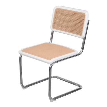 Imagem de Cadeira para Sala de Jantar Cesca Branca Branco/Bege
