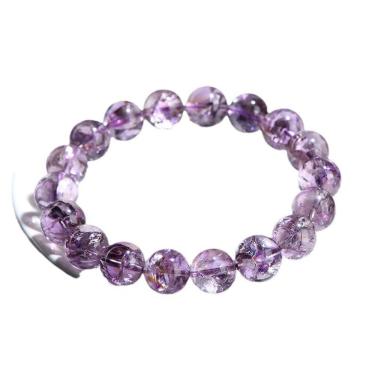 Imagem de Pulseira roxa natural Assai Crystal 8-9 mm 23 miçangas para mulher