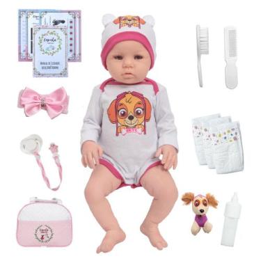 Imagem de Bebe Reborn Realista Princesa Silicone Patrulha Canina Itens - Cegonha