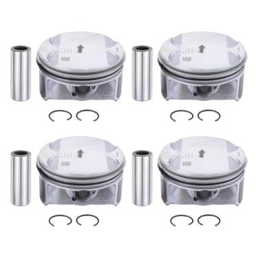 Imagem de DriveFix Kit de pistão do motor com anéis ajustados para Chevy Captiva Sport Cobalt Equinox HHR Malibu GMC Terrain Buick LaCrosse Regal Verano Pontiac G5 G6 Solstício Saturno Aura Ion Sky Vue 2.4