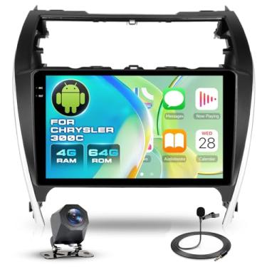 Imagem de Estéreo automotivo 4G + 64G para Toyota Camry 2012 2013 2014 com carplay sem fio e Android Auto, tela sensível ao toque Driauto de 10,1 polegadas, rádio Android para Toyota com conexão espelhada