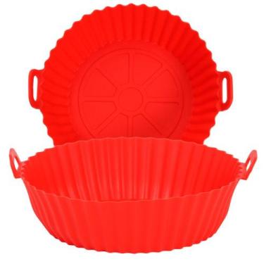 Imagem de Forma Assadeira De Silicone Forro Air Fryer Reutilizável - Quality Hou