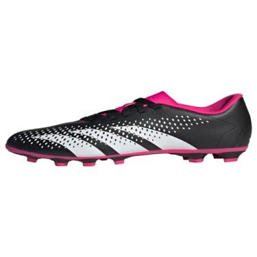 Imagem de adidas Tênis unissex Accuracy.4 Flexible Ground, Preto/branco/rosa Team Shock, 5 Big Kid