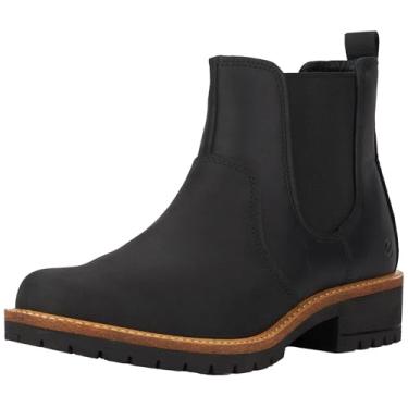 Imagem de ECCO Bota Chelsea feminina Elaina Hydromax resistente à água, Nubuck preto, 7-7.5