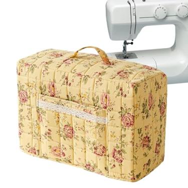Imagem de Estojo De Transporte Para Máquina De Costura,Contra Poeira | Com Alça E Bolso Estampa Floral Para Máquina De Costura | Para Viagem Casa DIY Amante De Artesanato Adulto