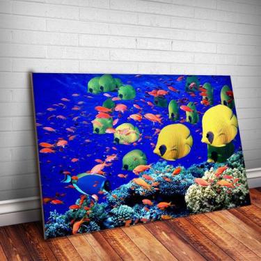Imagem de Placa Decorativa Animais 70 - Peixes - MDF 20x30cm 3mm - Fran Adesivos