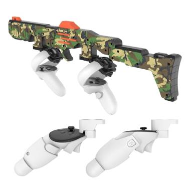 Imagem de VR Handle Accessories, Gunstock compatible with Meta Quest 2/3/3S, Weighted Controller Grips, Enhance Realistic FPS Gaming Experience (Camouflage)