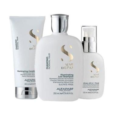 Imagem de Kit Alfaparf Milano Professional Semi Di Lino Diamond - Shampoo e Condicionador e Finalizador-Unissex