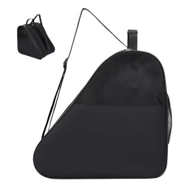 Imagem de Saco Para Patins De Hóquei,Triangular de Equipamento Esportivo com 3 Bolsos | Saco Para Patins Com Grande Capacidade,Para Deslocamento Competicao Viagem Gimnasio Exterior Aviao A