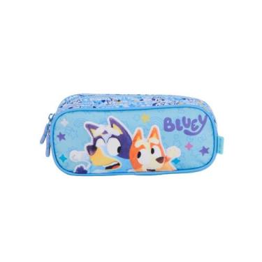 Imagem de Estojo Escolar Duplo Bluey e Bingo Infantil Youtuber Passeio - Xeryus,