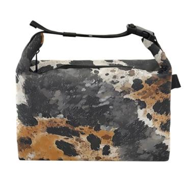 Imagem de STAYTOP Lancheira com estampa de leopardo com fivela de alça, lancheira isolada para meninos e meninas, lancheira térmica para trabalho escolar