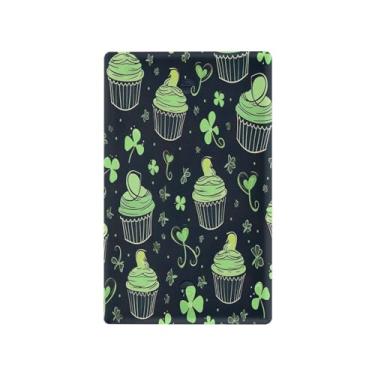 Imagem de Wassud Placa de cobertura de interruptor de luz cupcakes e trevos, 1 capa de tomada em branco placa de parede decorativa decoração de casa sala de estar quarto