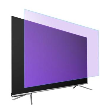 Imagem de uhyOHF Protetor de tela anti-luz azul para TV de 42 a 75 polegadas, filme de filtro antirreflexo fosco fosco, proteção do monitor para cuidar dos olhos para aliviar a tensão ocular, 75 pol. 1645 x 930
