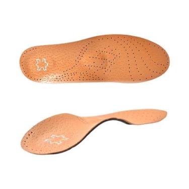 Imagem de Palmilha Ortopédica De Couro Com Suporte Para Arco Para Pés Planos, Pa
