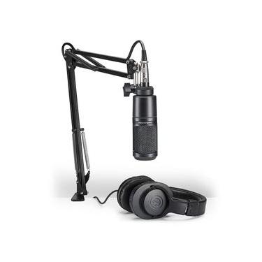 Imagem de Kit Audio-Technica AT2020USB+PK Mic AT2020USB+ Fone ATH-M20X