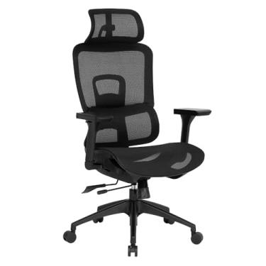 Imagem de Cadeira Escritório Ergonômica DT3 Valor Special Edition com revestimento Mesh Vidartex, apoio de cabeça 3D,Braços 4D,Suporte lombar, Rodas silenciosas, Certificada NR-17, Suporta até 136kg