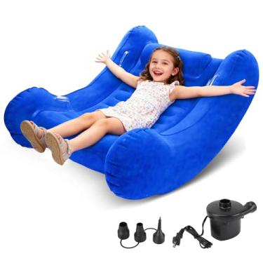Imagem de Toggloo Sensory Rocker Chair for Kids, 55” x 55” x 46” Air Cloud Rocker, Inflatable Sensory Chair for Autistic ADHD Child, Indoor/Outdoor Toddler Rocking Chair