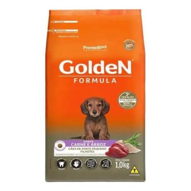 Imagem de Ração Golden Fórmula Filhotes Pequeno Porte Carne E Arroz 1kg Mini Bit