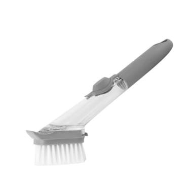 Imagem de Escova Multiuso com Dispenser, PP, 40ml, 24cm, Reservatório Integrado para Detergente, Cerdas Resistentes, Design Ergonômico