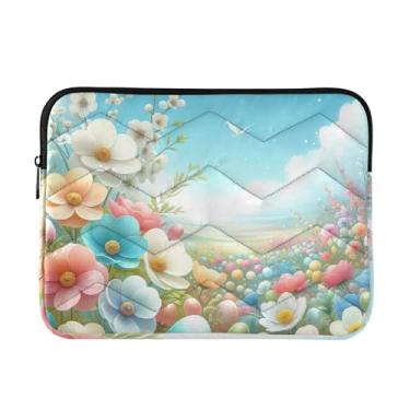 Imagem de Capa protetora para laptop, portátil, para dispositivos eletrônicos, flores de Páscoa, à prova de choque, capa protetora para notebook