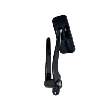 Imagem de ANOWDECO Pedal a gás, conjunto universal de pedal deslizante de alumínio preto compatível com Chevy F'ord Mopar Street Rat Rod