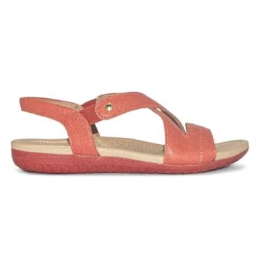 Imagem de Sandália Usaflex Feminina Rasteira Goiaba R1804154 42