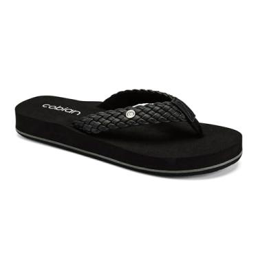 Imagem de Cobian Sandália feminina trançada Bounce Flip Flop, Preto, 42