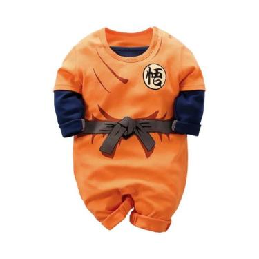 Imagem de Macacão De Algodão Para Bebê Recém-Nascido Estilo Anime Manga Longa Bo