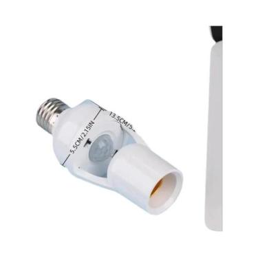 Imagem de Adaptador De Soquete De Lâmpada Com Sensor De Movimento 360 Graus Base