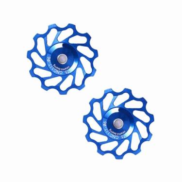 Imagem de Generic Roda de Desviador Traseiro de Liga Cerâmica 11T 13T para Bicicleta Colorida Leve e Durável para Pilotos de Velocidade 7/8/9/10 (#2)