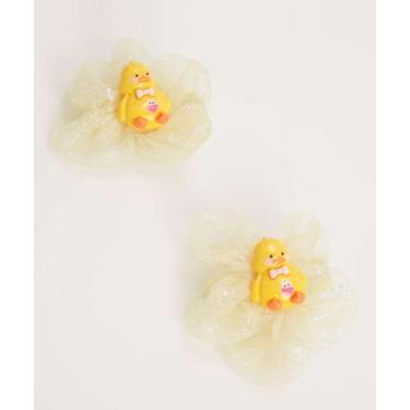 Imagem de Kit 2 Peças Presilhas De Cabelo Floral Marisa-05053, UN, Amarelo