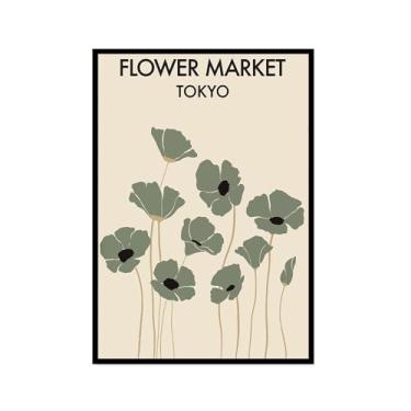 Imagem de Impressão de arte de parede verde sálvia Matisse impressão abstrata mercado de flores Picasso exposição pôsteres em tela minimalista linha arte folha boho decoração de quarto (SKU2,12 x 18 polegadas =