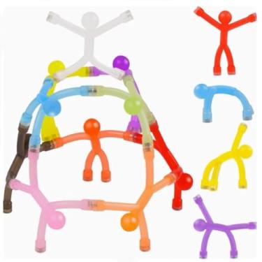 Imagem de Brinquedo magnético para pessoas, ímãs magnéticos coloridos flexíveis para adultos, mini figuras magnéticas, ímãs de geladeira para escritório, decoração, armário, porta