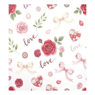 Imagem de Blueangle Laços de fita rosa capa de ímã de máquina de lavar louça, decoração da capa frontal da máquina de lavar louça, adesivos de eletrodomésticos, adesivos de eletrodomésticos, 58 cm C x 66 cm