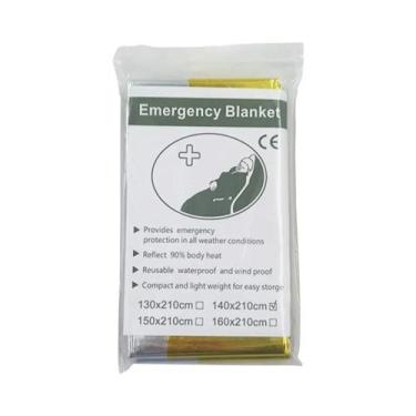 Imagem de Cobertores De Emergência Dourados E Prateados 10 20 30 Peças Isolament