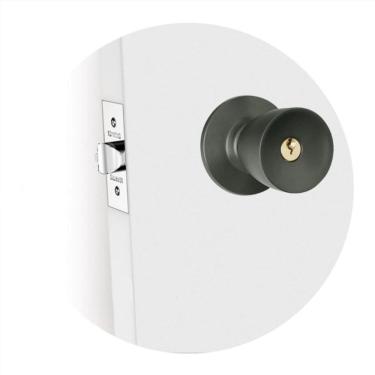 Imagem de Fechadura Tubular Soprano 90Mm Para Divisórias Preto