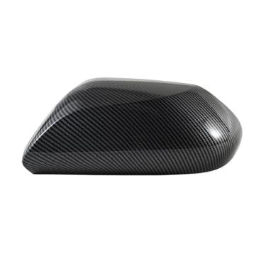 Imagem de Caixa de espelho retrovisor de plástico de fibra de carbono compatível com Toyota Camry 2018-2024 Capa protetora 87945-06130-A1 87945-06130-A0 (lado esquerdo do motorista)