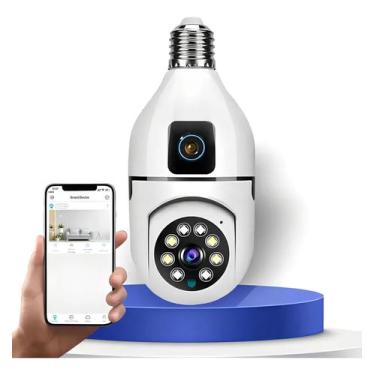 Imagem de Câmera De Segurança Ip Wifi Full HD 2 Lentes Visão Noturna Microfone -